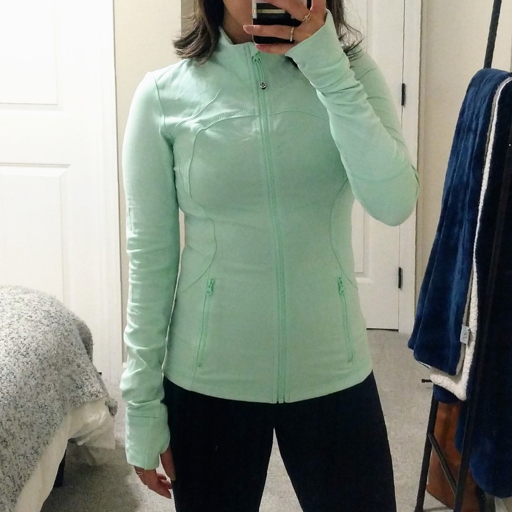 Lululemon mint green long sleeve define jacket